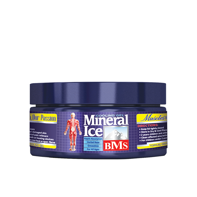 ژل خنک کننده عضلات بی ام اس مدل Mineral Ice (مینرال آیس) 100 گرم