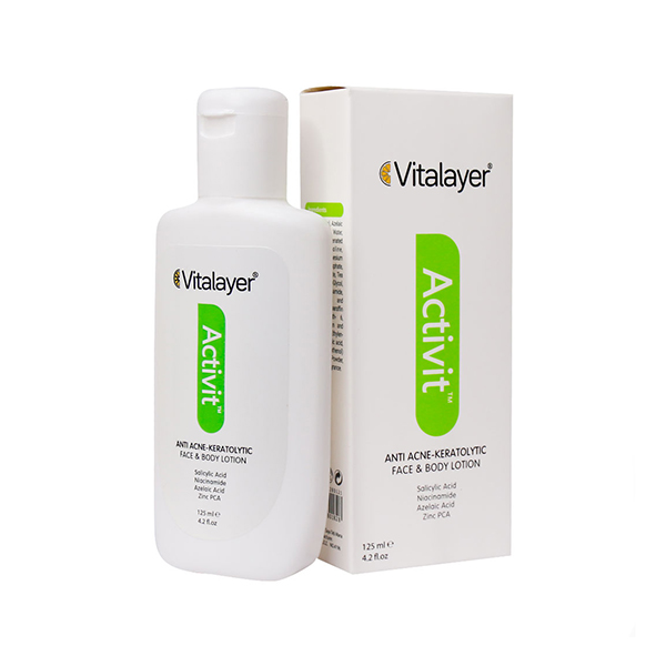 لوسیون ضد جوش و لایه بردار اکتی ویت ویتالیر حجم 125 میلی لیتر