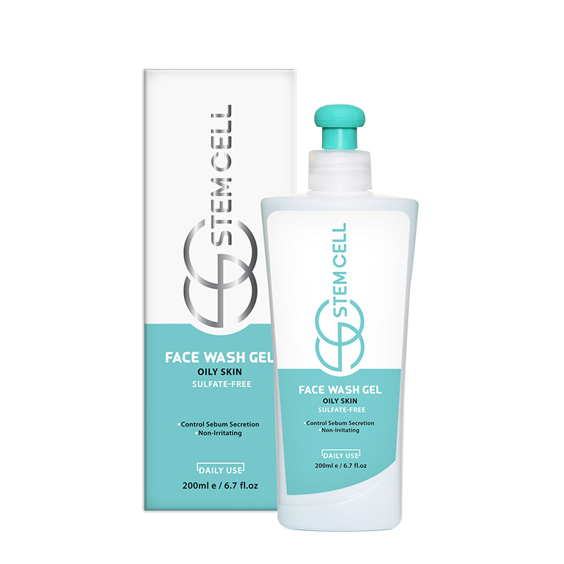 ژل شستشوی صورت فاقد سولفات استم سل مخصوص پوست چرب و آکنه دار حجم 200ML