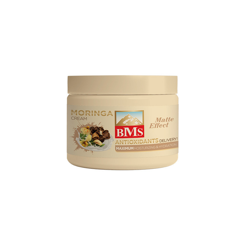 کرم مرطوب کننده بی ام اس حاوی  عصاره MORINGA (مورینگا) مناسب انواع چوست حجم 200 میلی لیتر