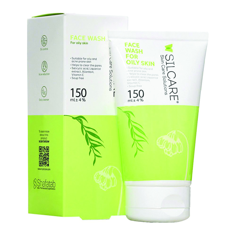 ژل شست و شوی صورت پوست چرب و آکنه‌ای سیلکر