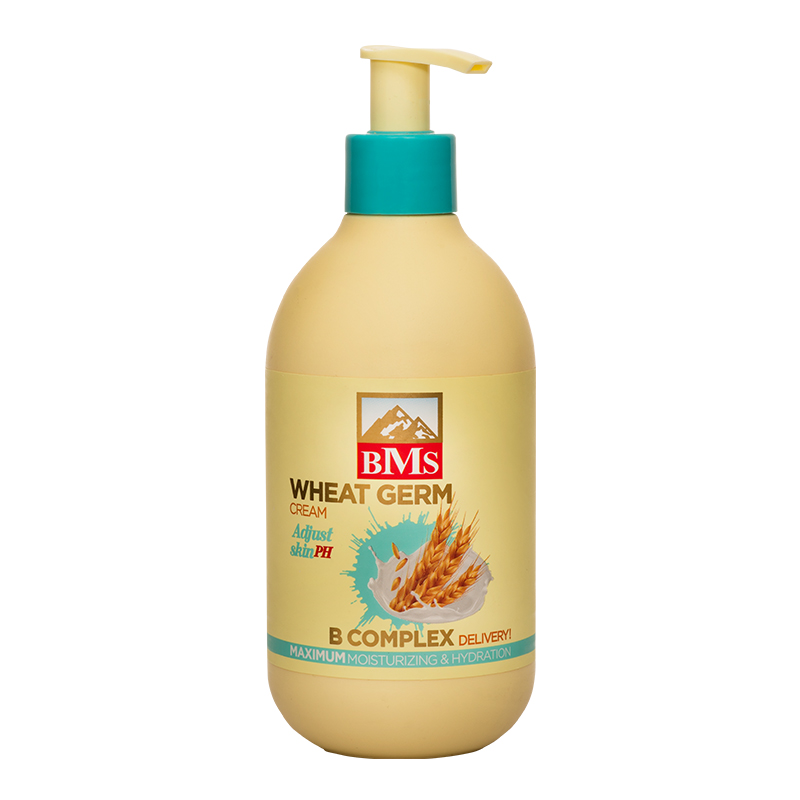 کرم مرطوب کننده بی ام اس حاوی نرم کننده WHEATGERM (جوانه گندم)حجم 300 میلی لیتر