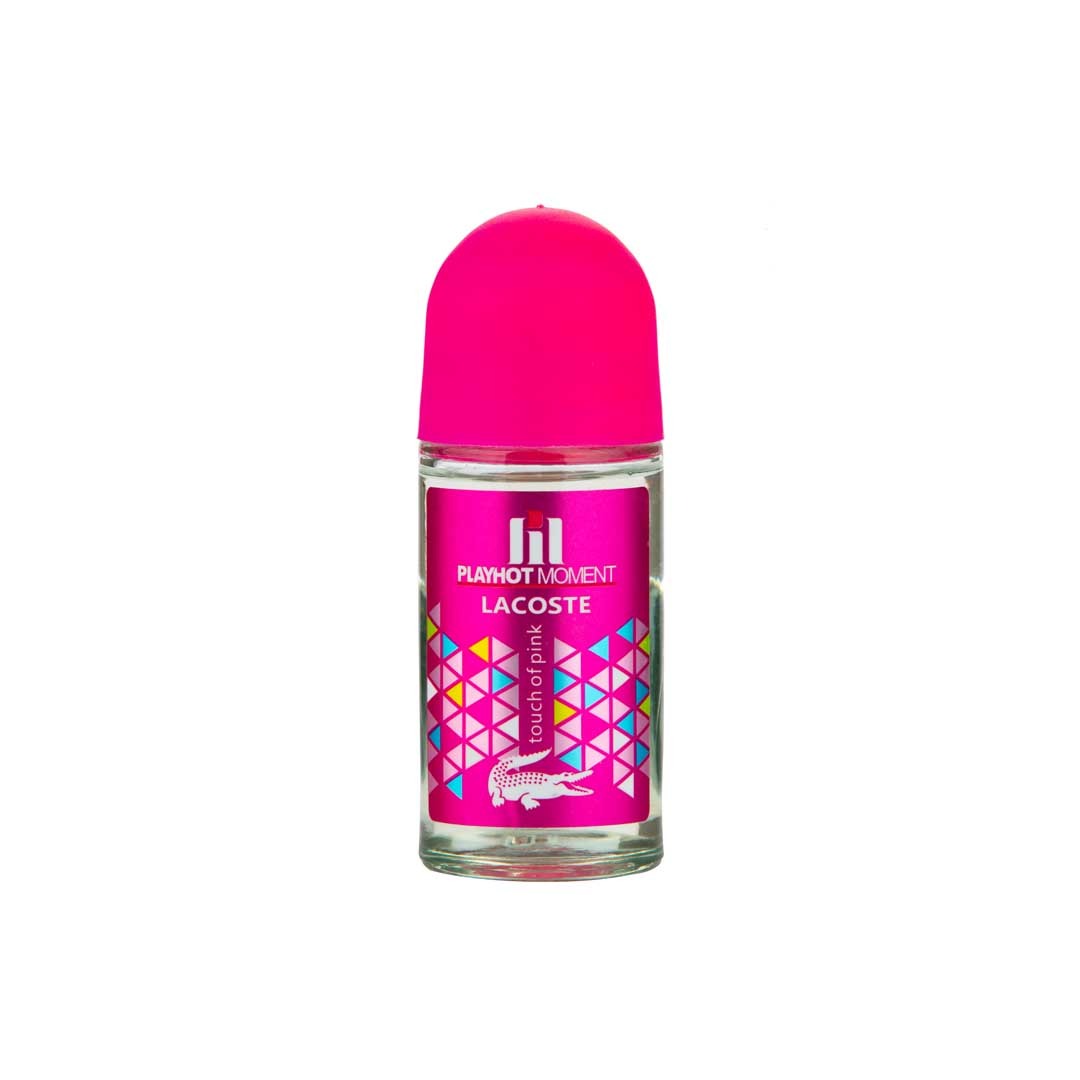 رول ضد تعریق زنانه پلی هات مومنت مدل TOUCH OF PINK ) LACOSTE ) مناسب بانوان حجم 50 میلی لیتر