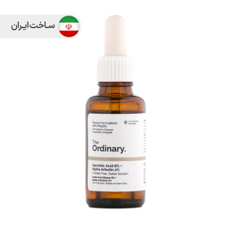 سرم آلفا آربوتین 2% + هیالورونیک اسید مناسب انواع پوست 30 میلی لیتر