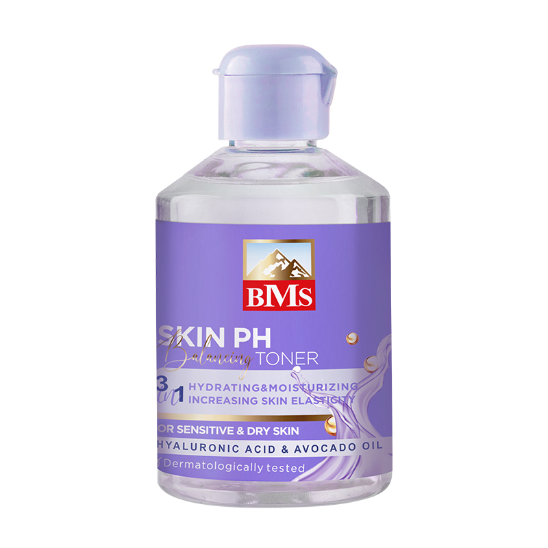 تونر بی ام اس حاوی هیالورونیک اسید  مناسب پوست خشک و حساس حجم 200 میلی لیتر