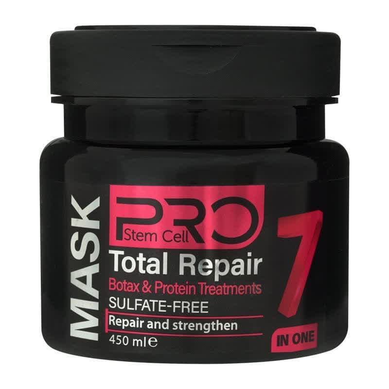 ماسک مو تقویت کننده فاقد سولفات پرو استم سل مدل 7in1 مخصوص انواع مو مخصوصآ موهای وزدار حجم 450ml