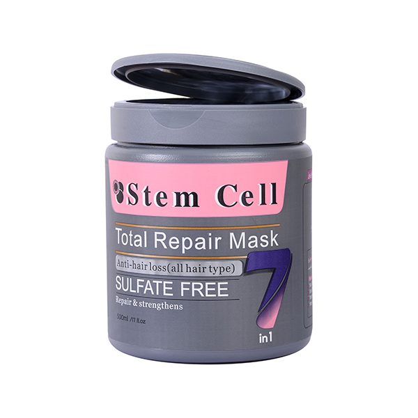 ماسک مو تقویت کننده فاقد سولفات استم سل مدل 7in1 مخصوص موهای دارای وز حجم 500ml