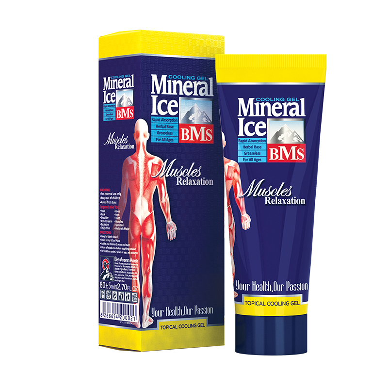 ژل خنک کننده بی ام اس مدل Mineral Ice (مینرال آیس) تیوب 80 گرمی