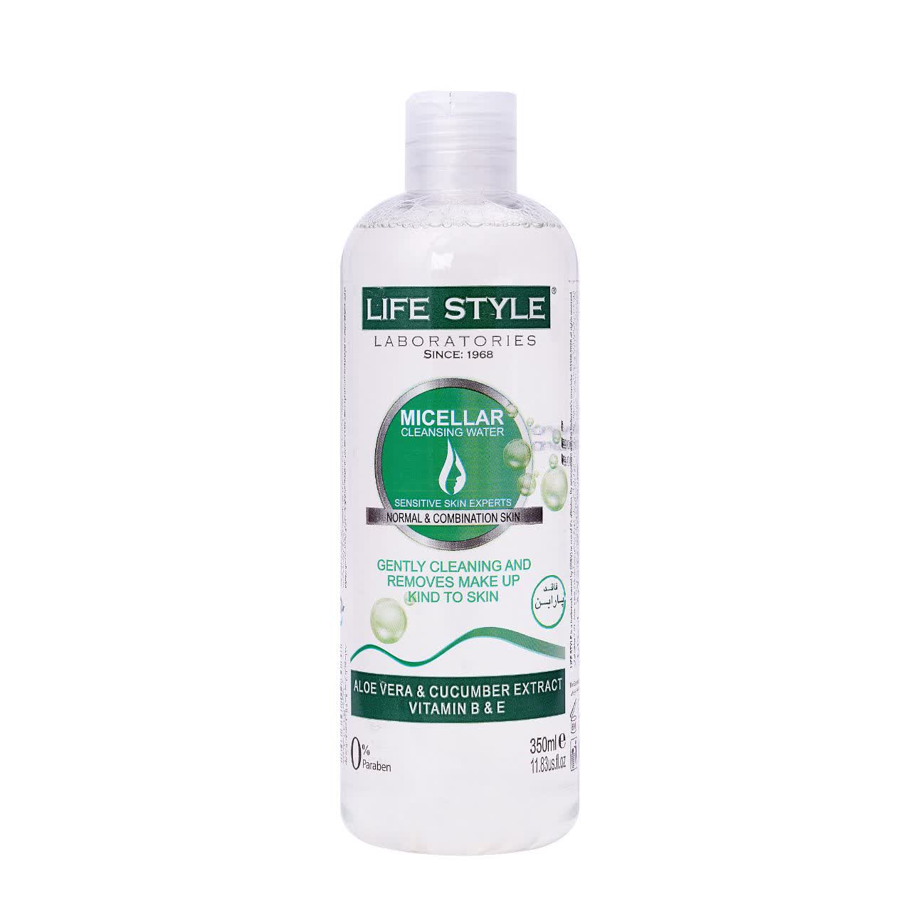 میسلار واتر لایف استایل مناسب پوست نرمال و مختلط حجم 350 میلی لیتر