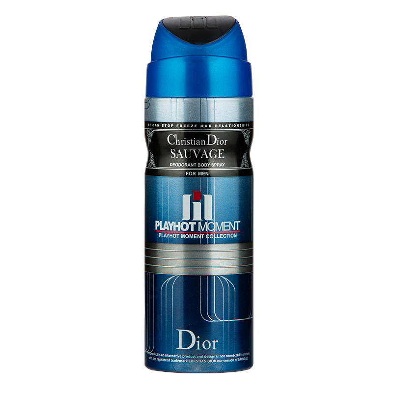اسپری خوشبو کننده بدن پلی هات مومنت مدل CHRISTIAN DIOR SAUVAGE مناسب آقایان حجم 200 میلی لیتر